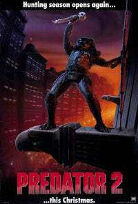 Predator 2 Movie Poster Print featuring iconic imagery from the film.