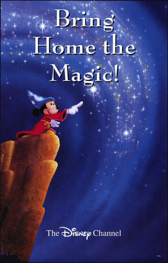 Fantasia Movie Poster Print featuring vibrant Disney animation.