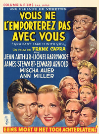 You Can't Take It with You Movie Poster Print showcasing classic film art.