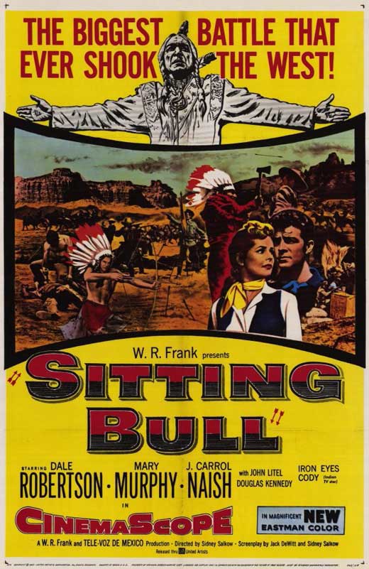 Sitting Bull Movie Poster Print showcasing Native American heritage.