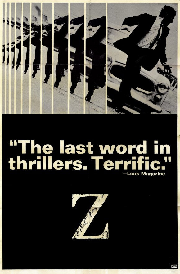 Z Movie Poster Print showcasing vibrant design and cinematic art.