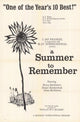 A Summer to Remember Movie Poster Print showcasing vibrant summer imagery.