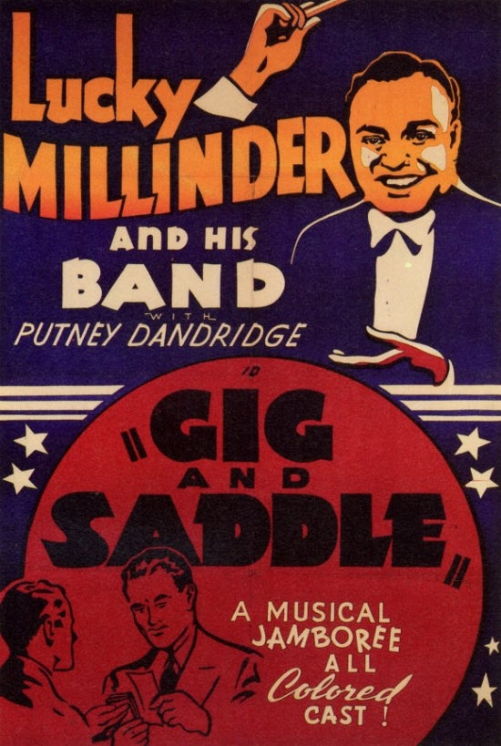 Gig and Saddle Movie Poster Print showcasing iconic cinematic imagery.