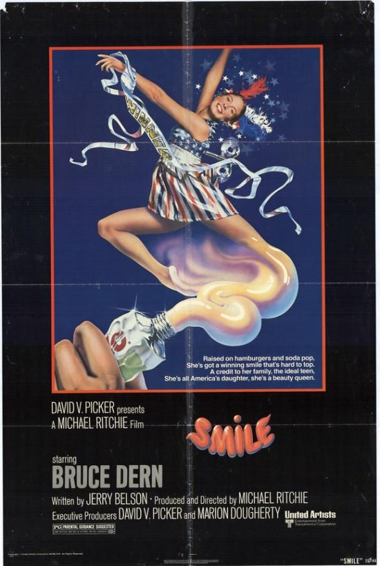 Smile Movie Poster Print featuring playful design
