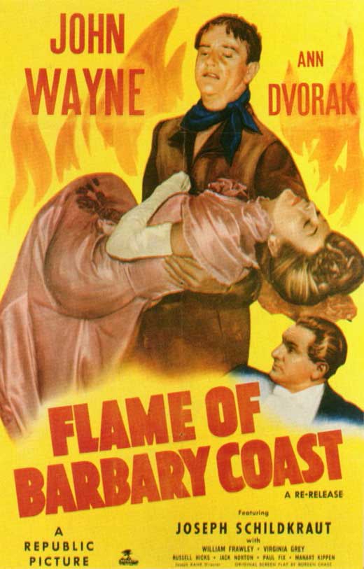 Flame of the Barbary Coast Movie Poster Print showcasing classic cinema art
