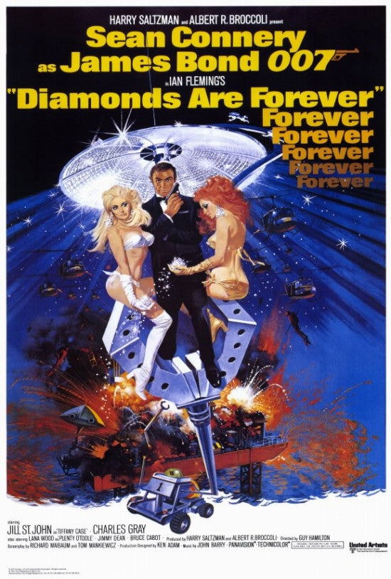 Diamonds Are Forever Movie Poster Print (27x40)