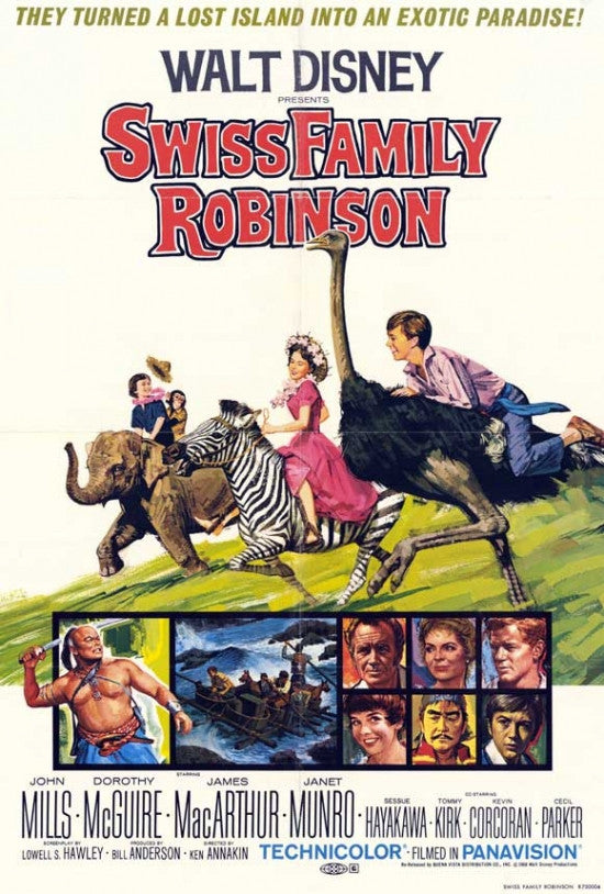 Swiss Family Robinson Movie Poster Print (27x40)