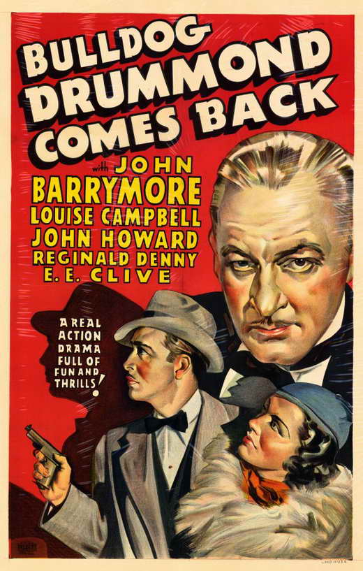 Bulldog Drummond Comes Back Movie Poster Print showcasing classic cinema art.