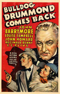 Bulldog Drummond Comes Back Movie Poster Print showcasing classic cinema art.