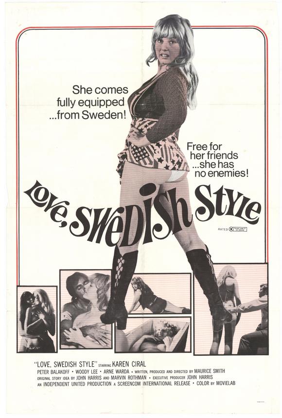 Love Swedish Style Movie Poster Print showcasing Scandinavian design.
