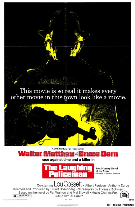 The Laughing Policeman Movie Poster Print showcasing classic film art