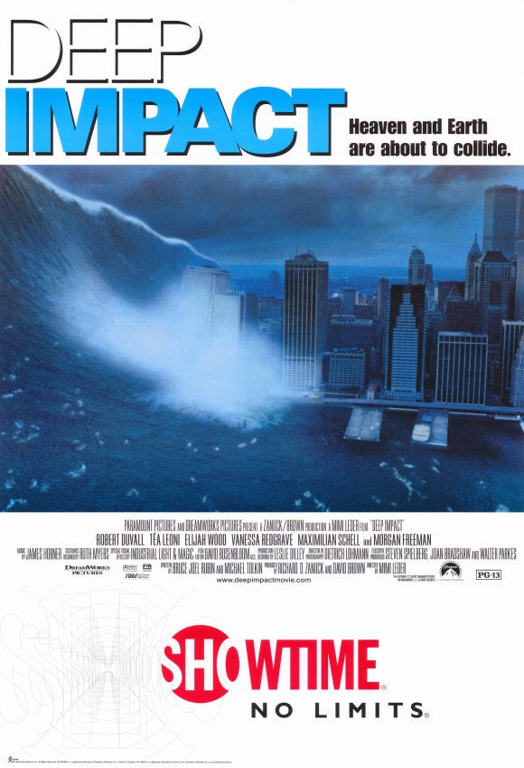 Deep Impact Movie Poster Print featuring dramatic cinematic visuals.
