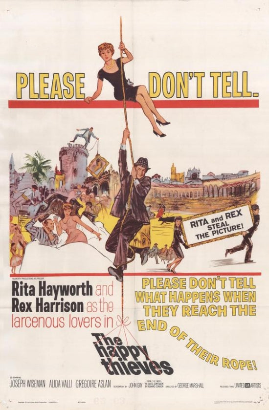 The Happy Thieves Movie Poster Print showcasing whimsical cinema art.
