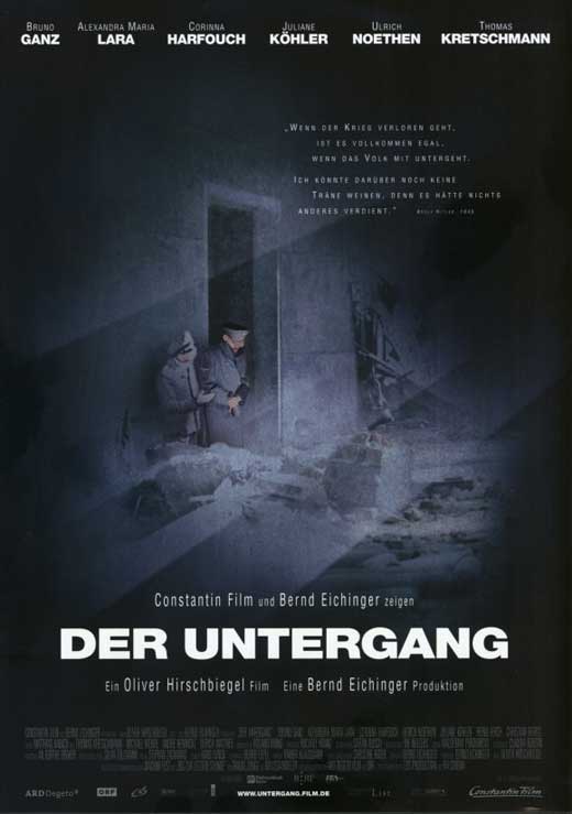 Downfall Movie Poster Print showcasing dramatic film imagery.