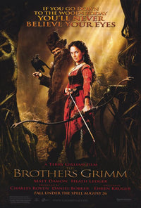 The Brothers Grimm Movie Poster Print showcasing enchanting fairy tales.