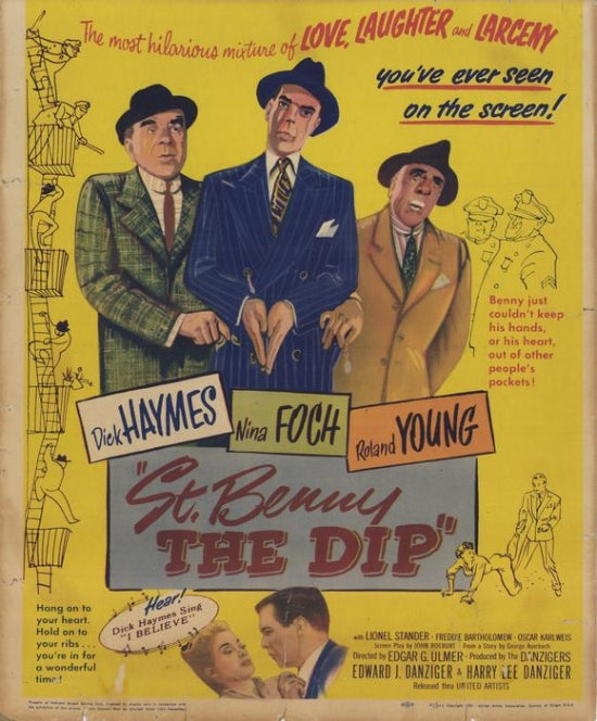 St. Benny the Dip Movie Poster Print showcasing vibrant colors and whimsical design.