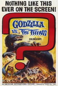 Godzilla vs The Thing Movie Poster Print showcasing iconic clash of monsters.