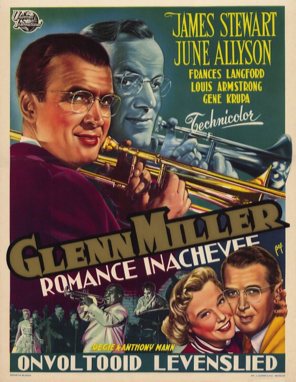 The Glenn Miller Story Movie Poster Print featuring iconic imagery from the film.
