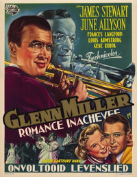 The Glenn Miller Story Movie Poster Print featuring iconic imagery from the film.