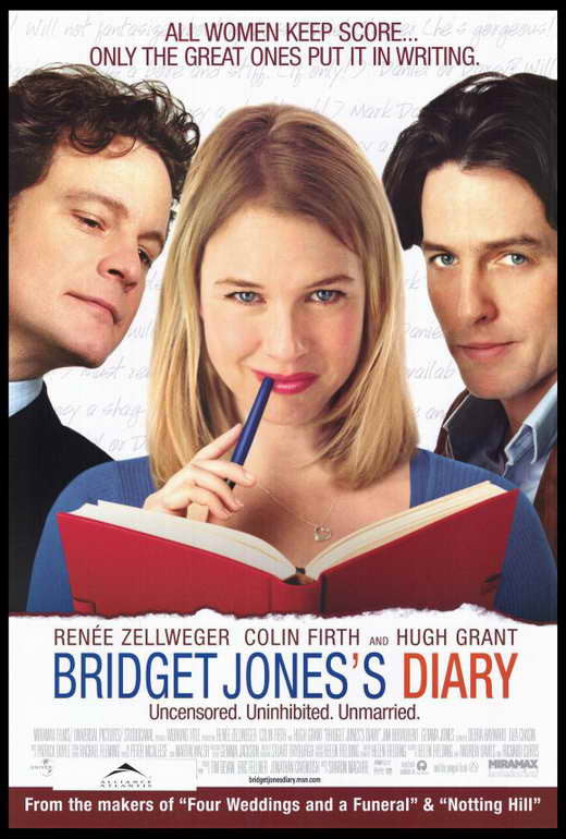 Bridget Jones's Diary Movie Poster Print (27x40) - Pop Culture Graphics