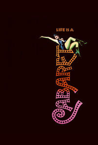 Cabaret Movie Poster Print showcasing vibrant theatrical design.