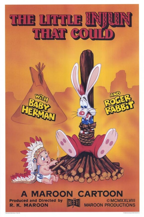 The Little Injun That Could Movie Poster Print featuring classic animation.