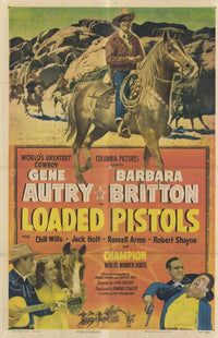 Loaded Pistols Movie Poster Print showcasing cinematic action.