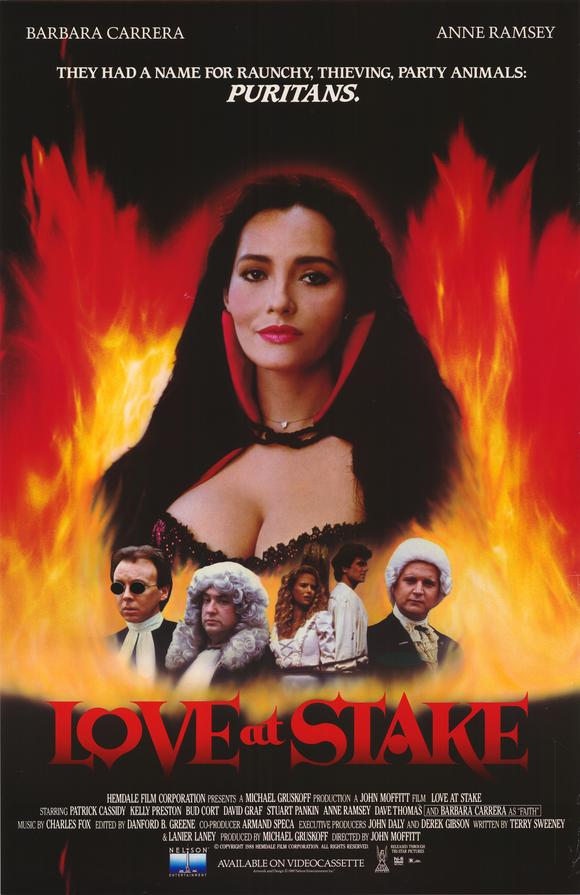 Love at Stake movie poster print showcasing romantic cinema art.
