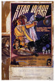 Star Wars movie poster print featuring iconic sci-fi artwork