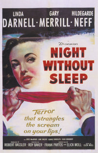 Night Without Sleep Movie Poster Print showcasing dramatic artwork.