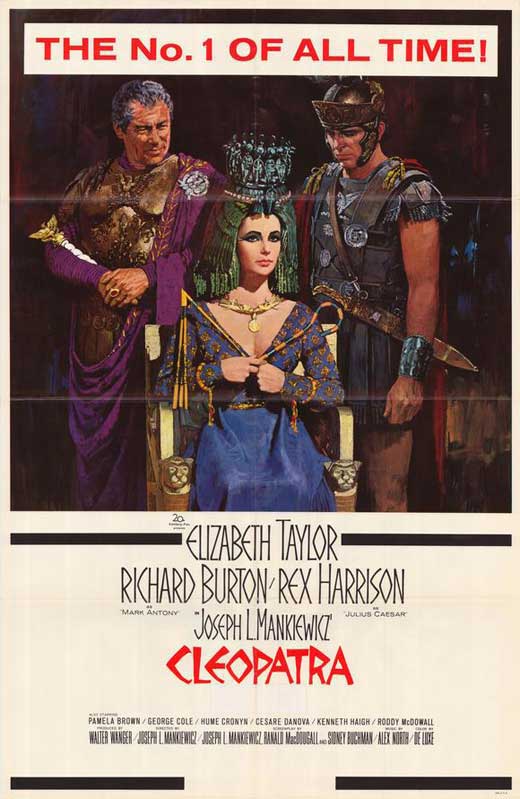 Cleopatra Movie Poster Print featuring iconic imagery from the film.