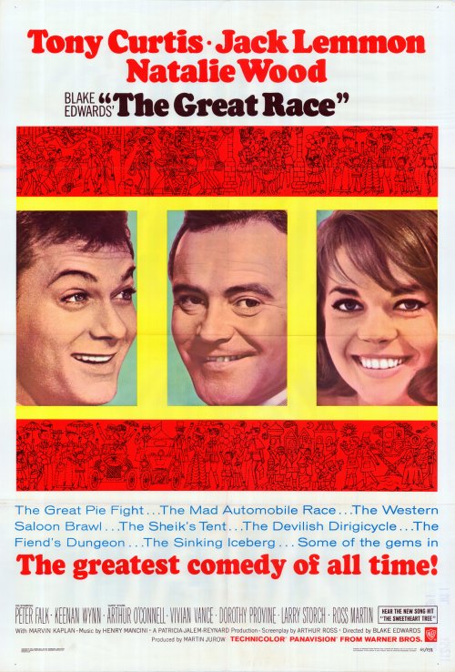 The Great Race Movie Poster Print showcasing classic film excitement.