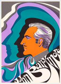 John Barrymore classic movie poster print featuring iconic actor.