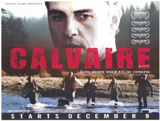 Calvaire Movie Poster featuring haunting artwork for horror fans.