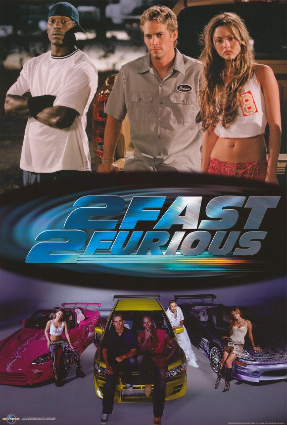 2 Fast 2 Furious Movie Poster Print (27x40)