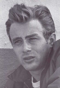 James Dean Movie Poster Print showcasing classic Hollywood star.