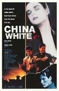China White Movie Poster Print showcasing vibrant cinematic artwork.