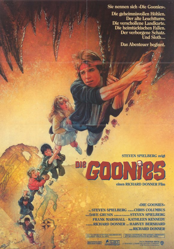 The Goonies Movie Poster Print showcasing the adventure theme