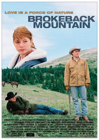 Brokeback Mountain Movie Poster Print showcasing the emotional depth of the film.