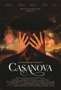 Casanova Movie Poster Print featuring romantic and cinematic themes.