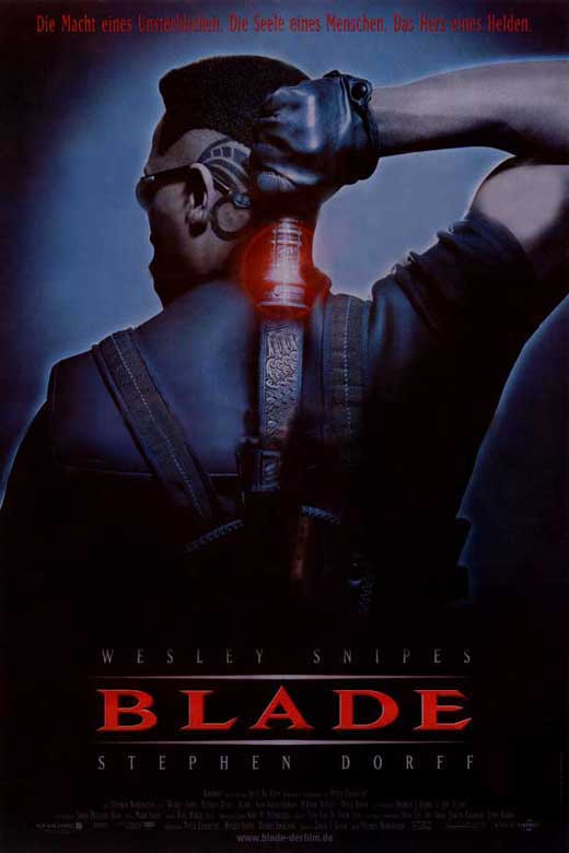 Blade Movie Poster Print - Classic action film artwork featuring iconic imagery.