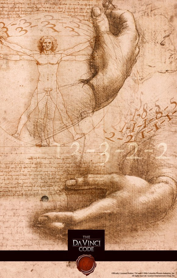 The Da Vinci Code Movie Poster Print showcasing iconic imagery from the film.