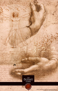 The Da Vinci Code Movie Poster Print showcasing iconic imagery from the film.