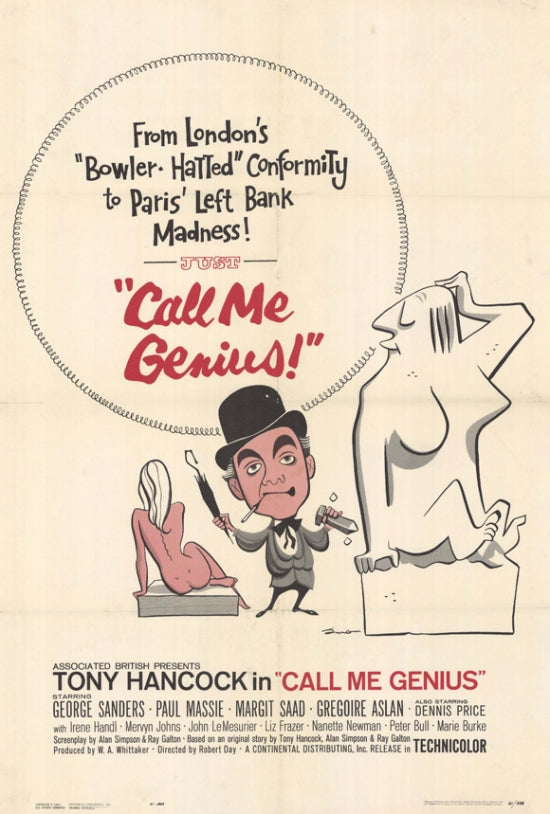 Call Me Genius Movie Poster Print showcasing creativity and intellect.