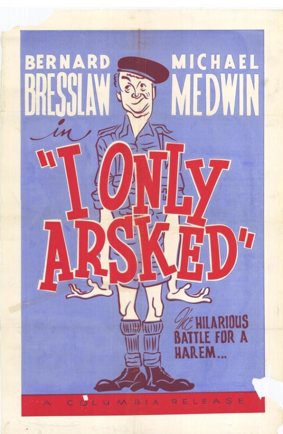 I Only Arsked Movie Poster Print showcasing vibrant film culture humor.