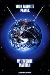 My Favorite Martian movie poster print featuring vibrant colors and classic design.