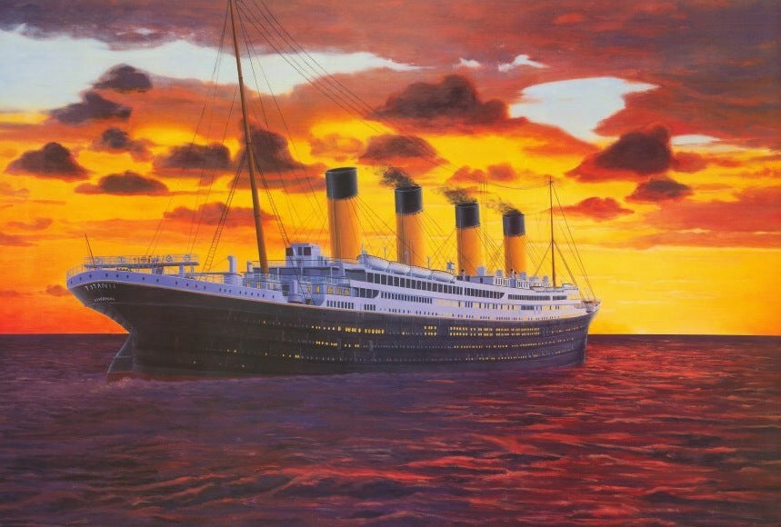Titanic Movie Poster Print showcasing iconic imagery from the film.