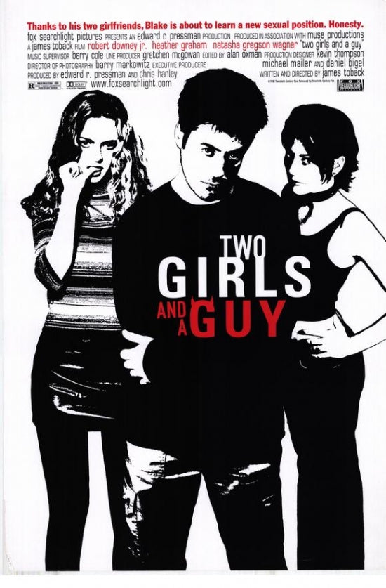 Two Girls and a Guy Movie Poster Print showcasing comedic film dynamics