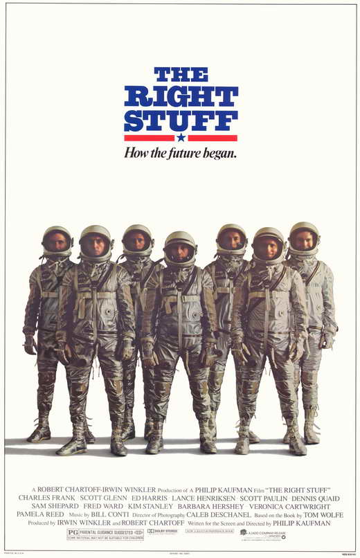 The Right Stuff Movie Poster Print showcasing iconic film art.