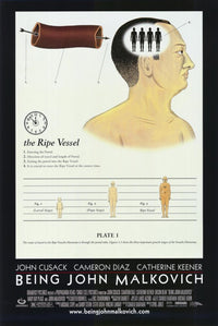 Being John Malkovich Movie Poster Print showcasing unique surreal art.